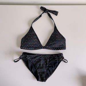 Roxy bikini, multi-color polka dot